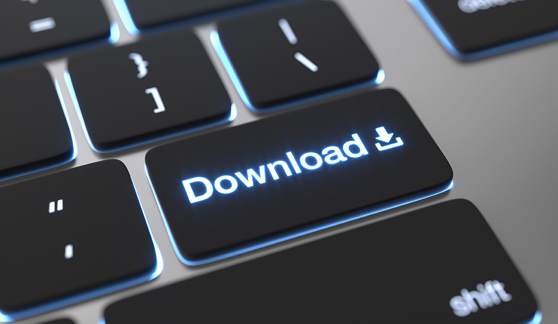 Download text on keyboard button.